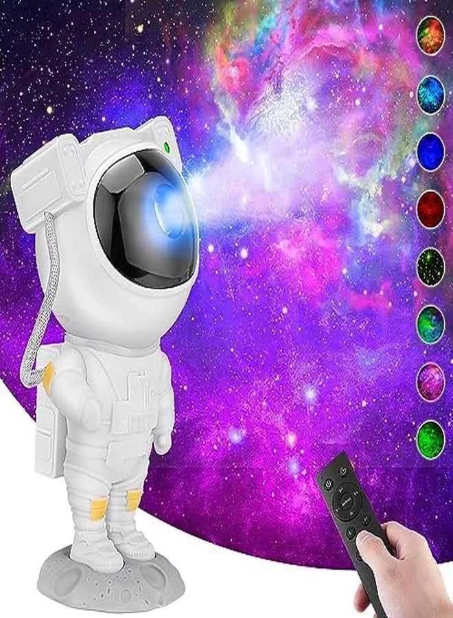 Desidiya Plastic Astronaut Galaxy LED Projector Multicolor Night Light for Bedroom, Room Decor, Christmas Decorations - Image 1